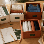 Aide rangement maison boîtes rangement tri objets