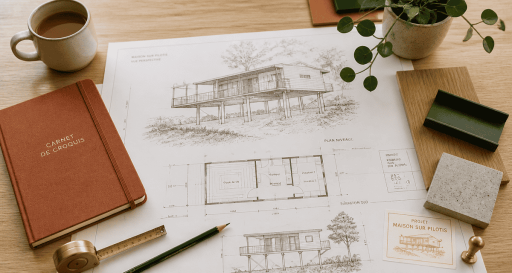 constructeur maison sur pilotis plans architecte