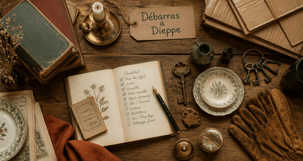 dieppe debarras table objets checklist