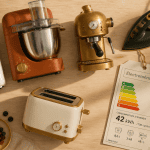 Électroménager définition, appareils et étiquette énergétique sur table