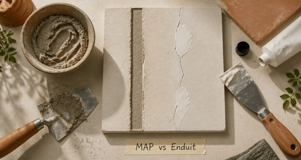 MAP enduit de rebouchage outils et application