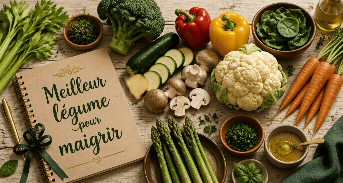 meilleur legume pour maigrir légumes frais sur table