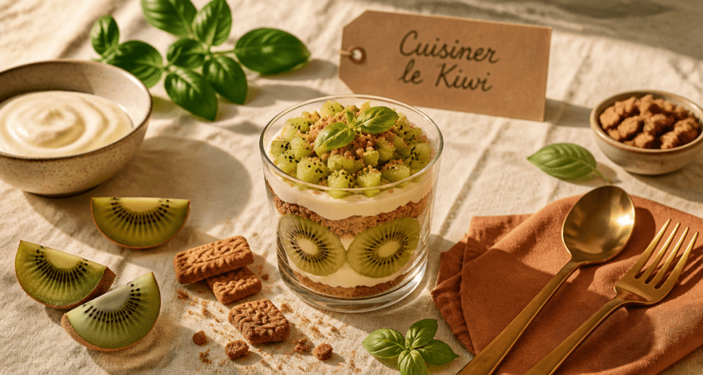 que faire avec des kiwi trifle kiwi spéculoos