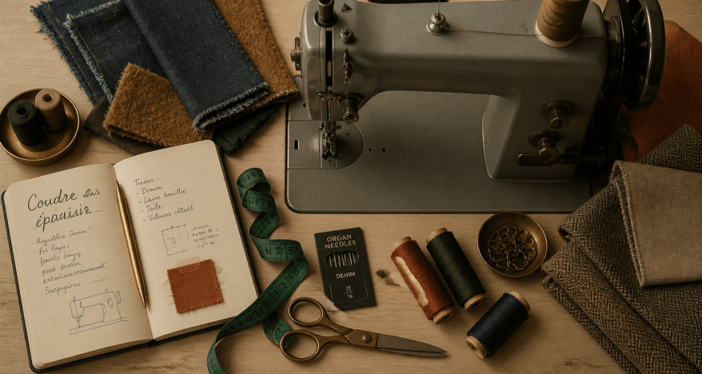 quelle machine à coudre choisir pour tissus épais, vue atelier