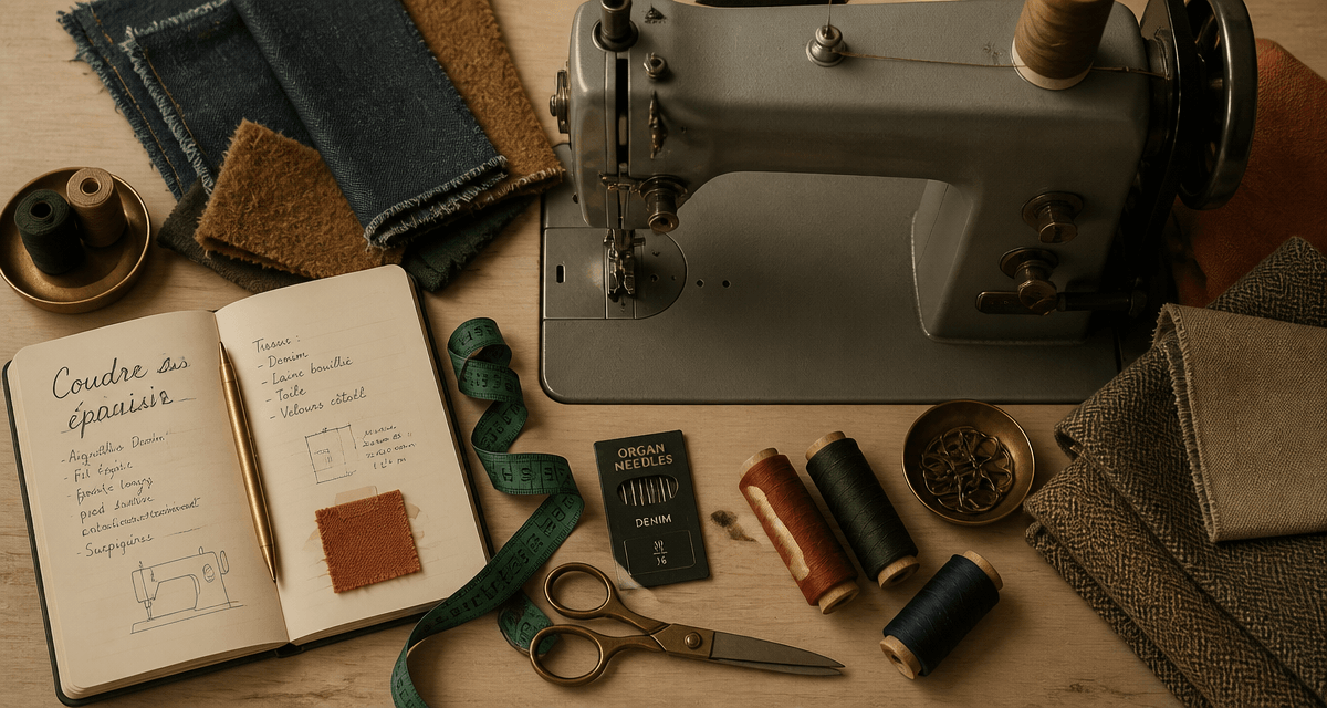quelle machine à coudre choisir pour tissus épais, vue atelier