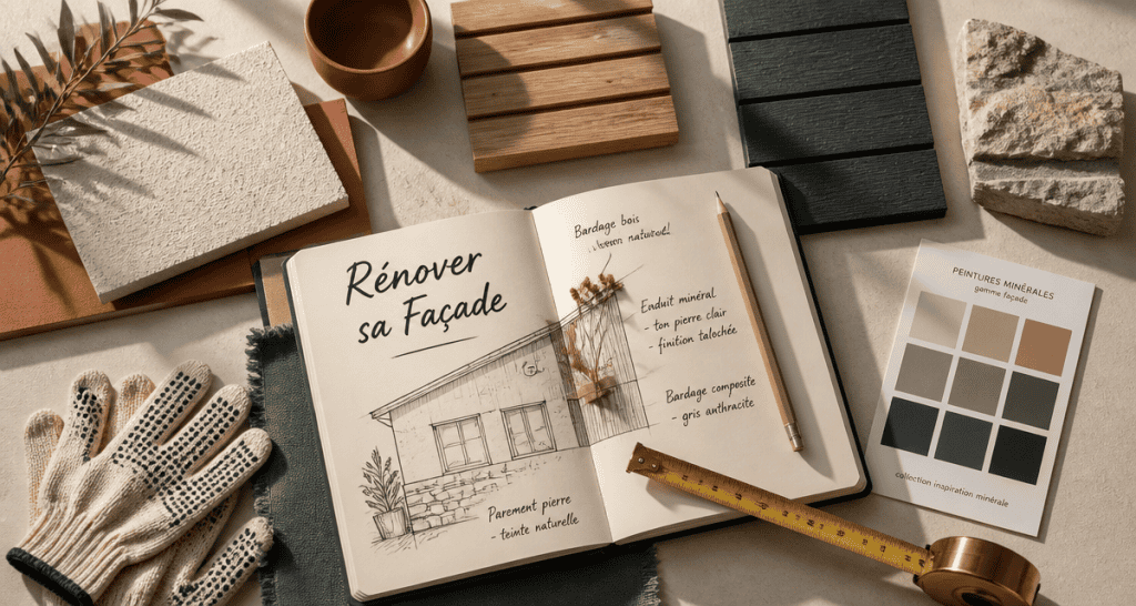 solutions rénover ou embellir façade échantillons matériaux