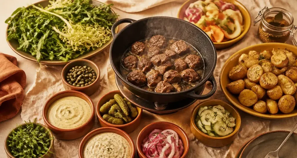 Accompagnement fondue bourguignonne : sauces maison et garnitures
