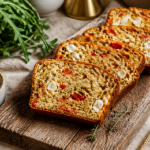 cake poivron chevre tranche herbes
