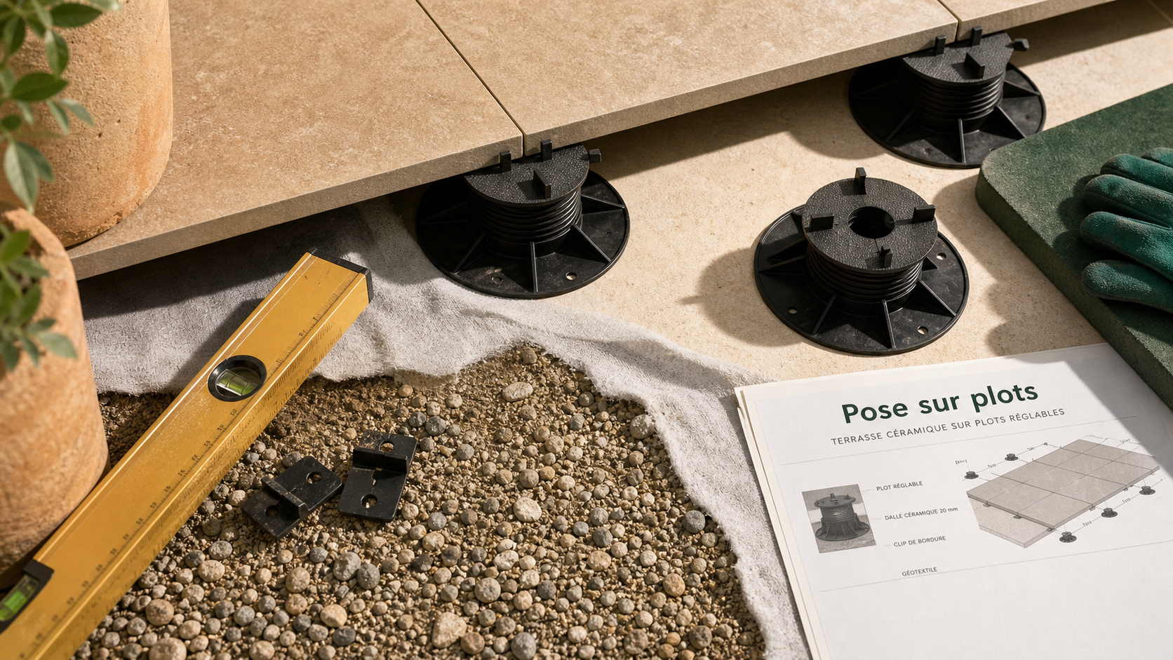 Carrelage sur plot inconvenients : terrasse sur plots