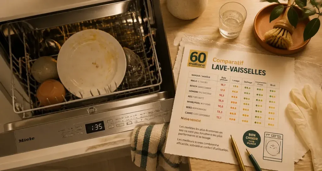 Comparatif lave vaisselle encastrable 60 millions de consommateur