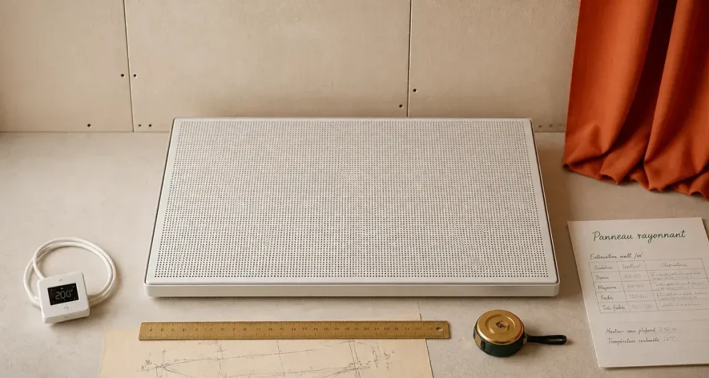 Panneau rayonnant pour confort thermique immédiat