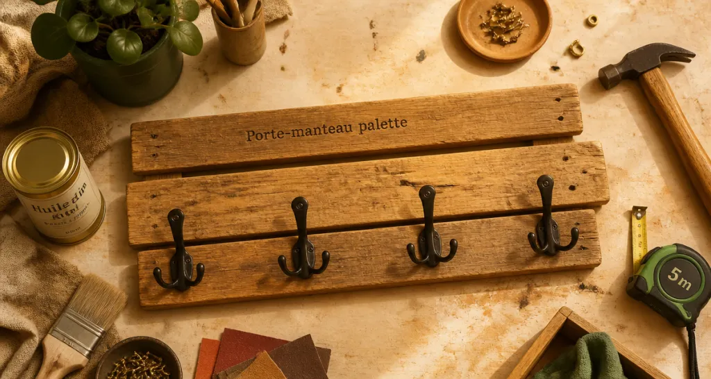 porte manteau palettes en bois de palette