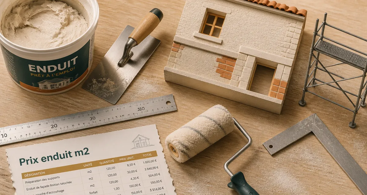 Prix enduit m2 : budget façade et intérieur