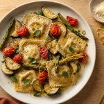 Accompagnement ravioli : raviolis aux légumes rôtis citronnés, sauces légères