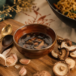 Par quoi remplacer la sauce huitre : sauce aux champignons dans un bol
