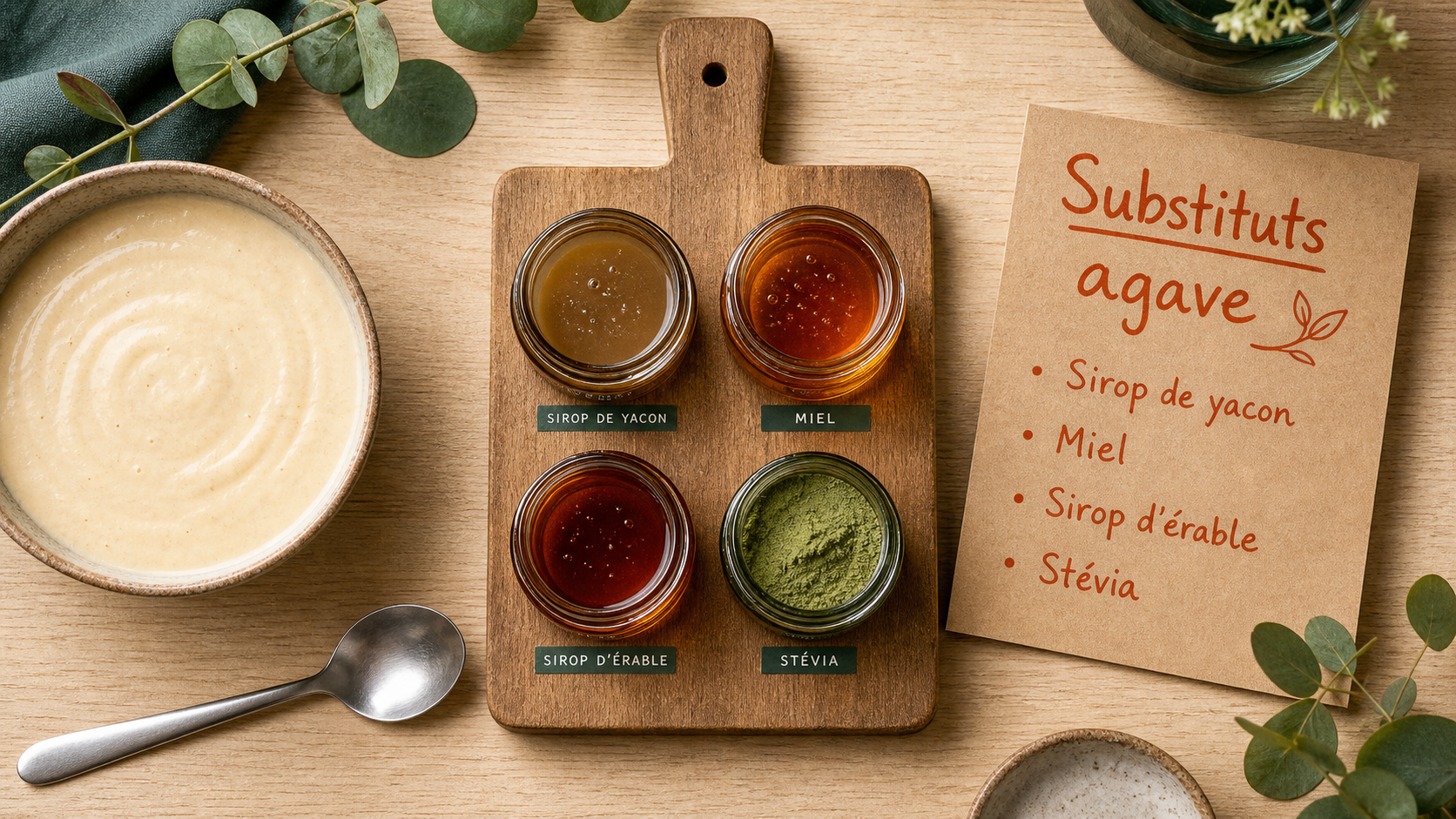 Par quoi remplacer le sirop d agave : yacon, miel, sirop d’érable et stévia