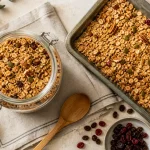 Recette muesli maison healthy croustillant peu sucré en bocal