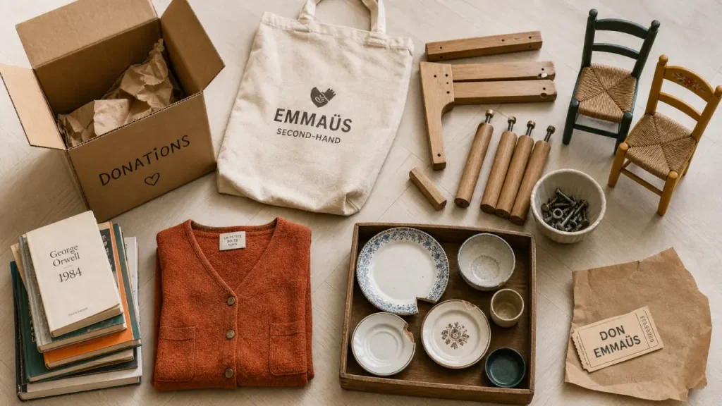 Emmaüs pour vider une maison : ce qu’il prend, ce qu’il refuse et quand choisir un débarras