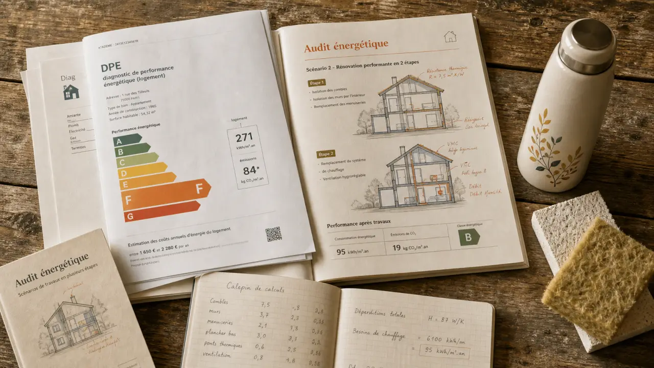Achat maison DPE F : obligation travaux, diagnostics énergétiques à chiffrer