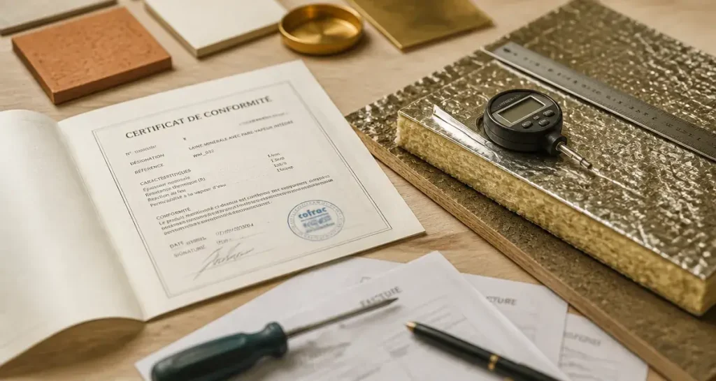 Certificat de conformité isolation combles pour travaux et aides financières
