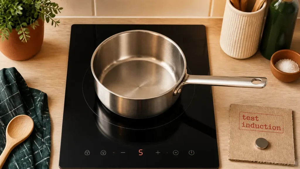 Fonctionnement plaque induction 25 kHz : aimant et casseroles compatibles