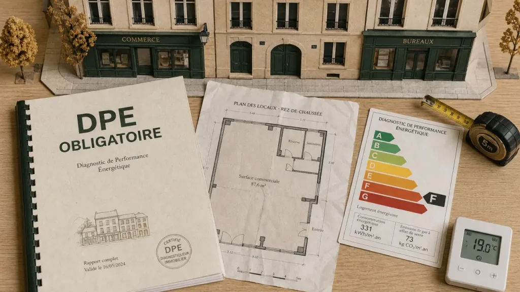 DPE obligatoire : interdiction location dpe local commercial