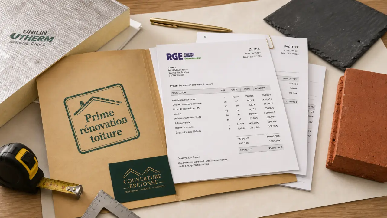 Prime rénovation toiture : isolation RGE et cumuls d’aides