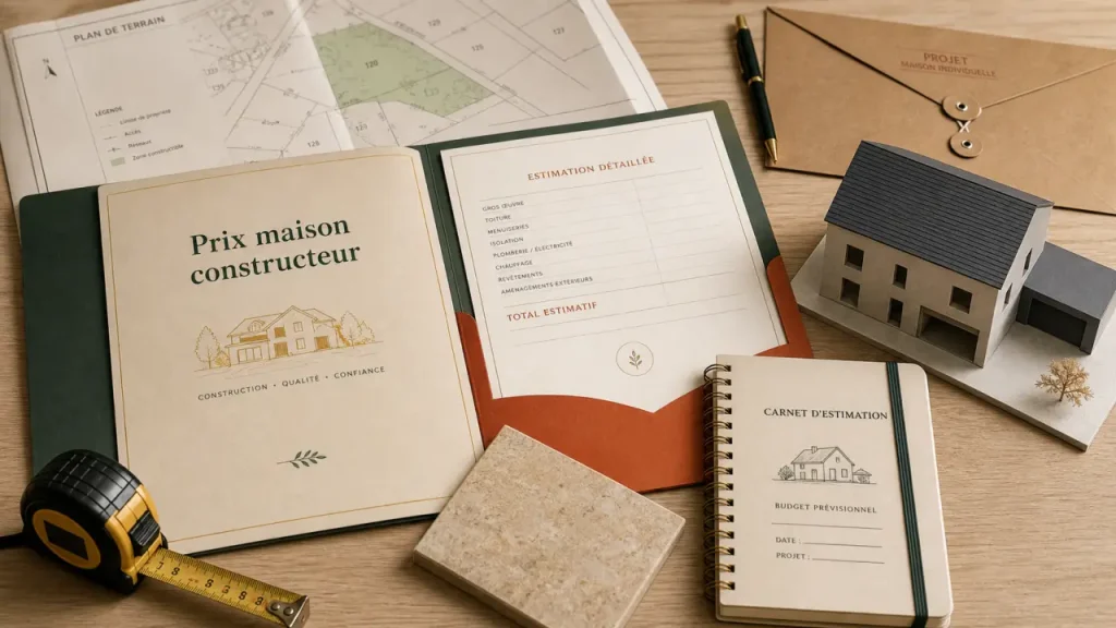 Prix maison constructeur : budget réel, terrain et frais annexes