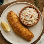 Quel accompagnement avec du poisson pané : légumes légers, citron et salade au yaourt