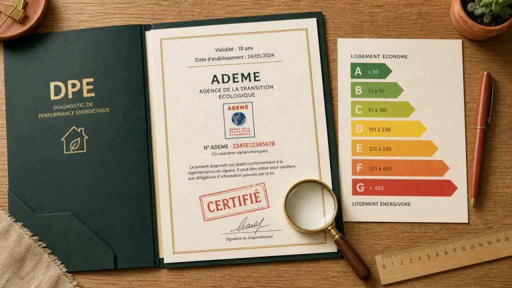 Validité du DPE : 10 ans, exceptions datées et vérification ADEME