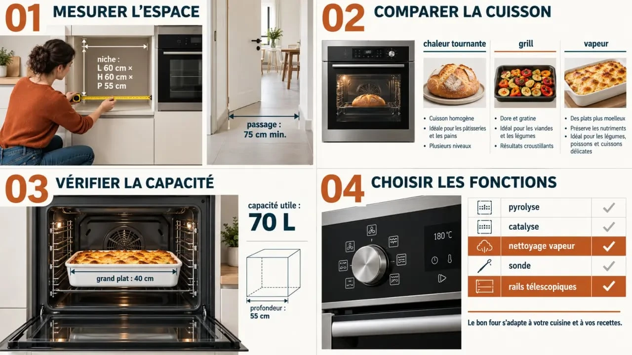 Comment choisir son four selon la niche, les recettes, la capacité et le mode de nettoyage