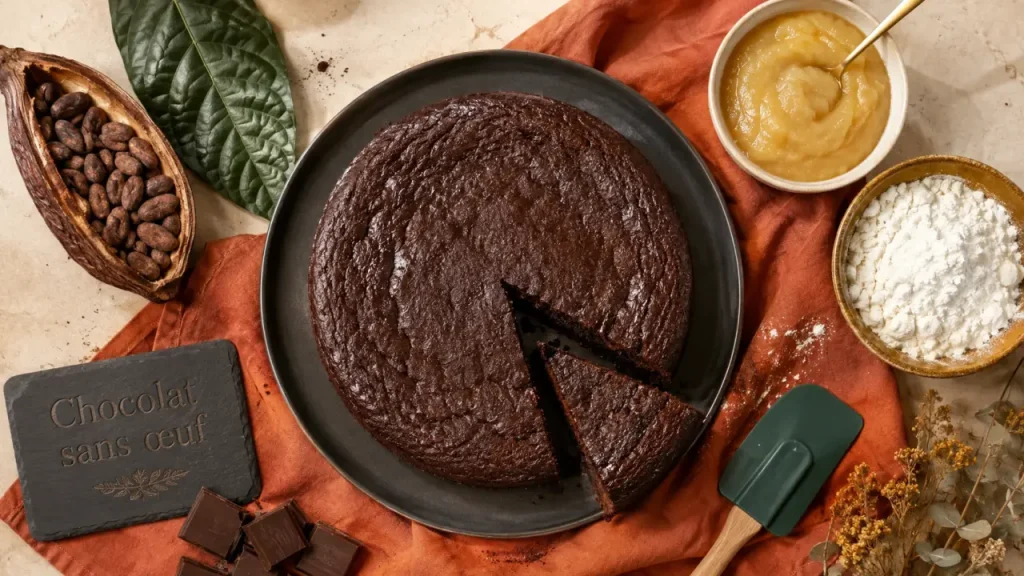 Gâteaux sans farine et sans œuf au chocolat moelleux, sans farine ni œuf