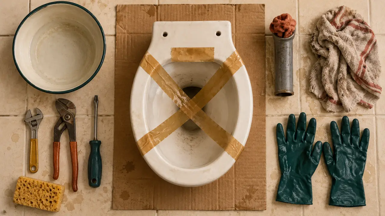 Démonter un WC sans fuite : réservoir et cuvette