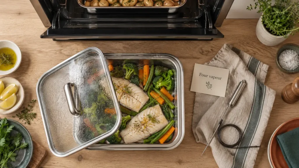 Four vapeur avis : cuisson vapeur moelleuse, légumes et poisson